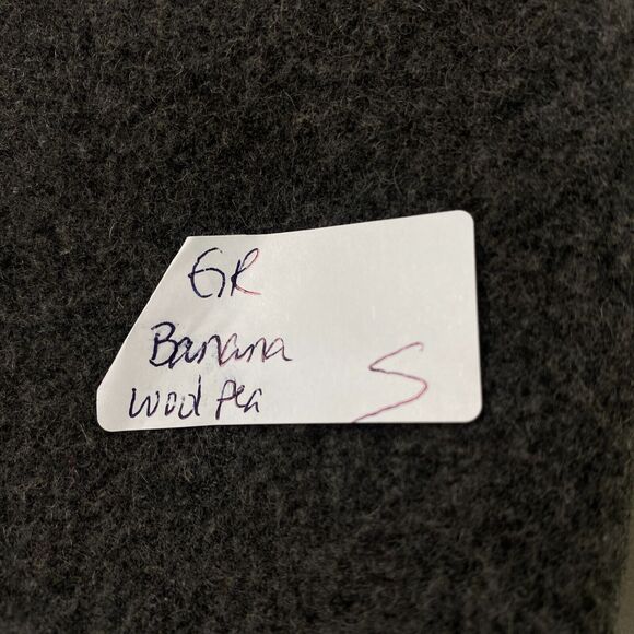 Banana Republic Wool Pea Coat Womens Small Gray Double Breasted Pockets Parka - Picture 14 of 14